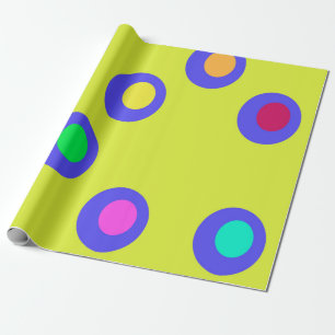 Flying saucers wrapping paper