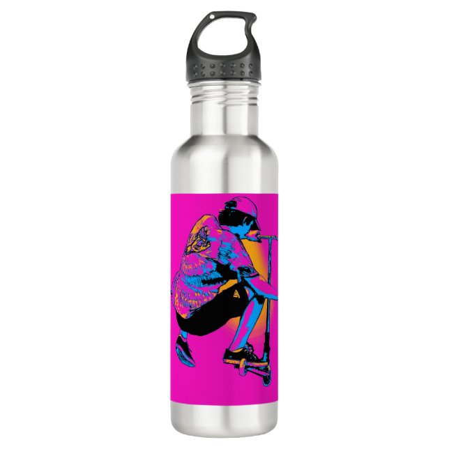 Flying Scooter Pro - Stunt Scooter Boy 710 Ml Water Bottle (Front)