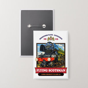Flying Scotsman 4472 Steam Locomotive Retro Poster
