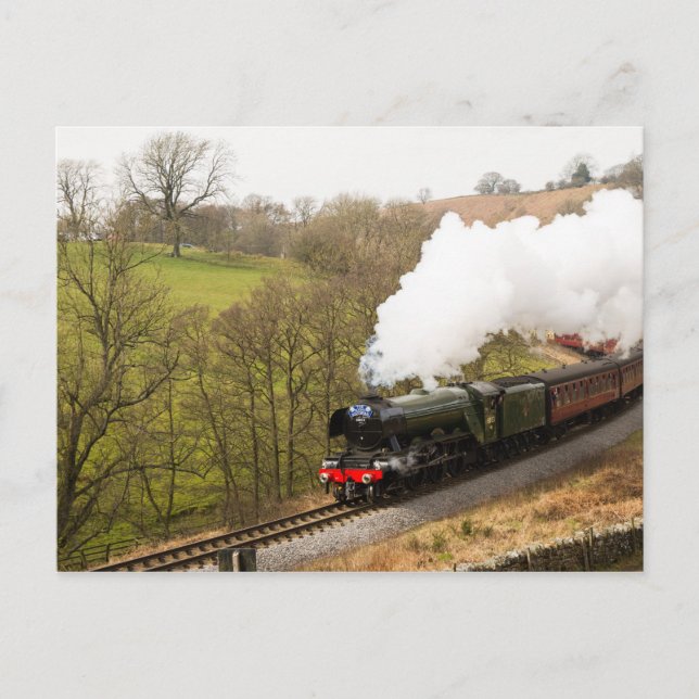 Flying Scotsman at Goathland Postcard (Front)