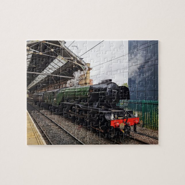 Flying Scotsman At Preston Railway Station  Jigsaw Puzzle (Horizontal)