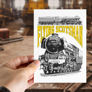 Flying Scotsman Steam Locomotive. 1923 LNER Train Postcard