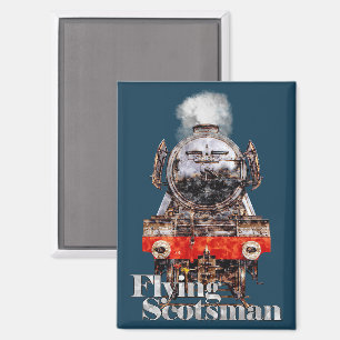 Flying Scotsman – Steam Locomotive Illustration Magnet