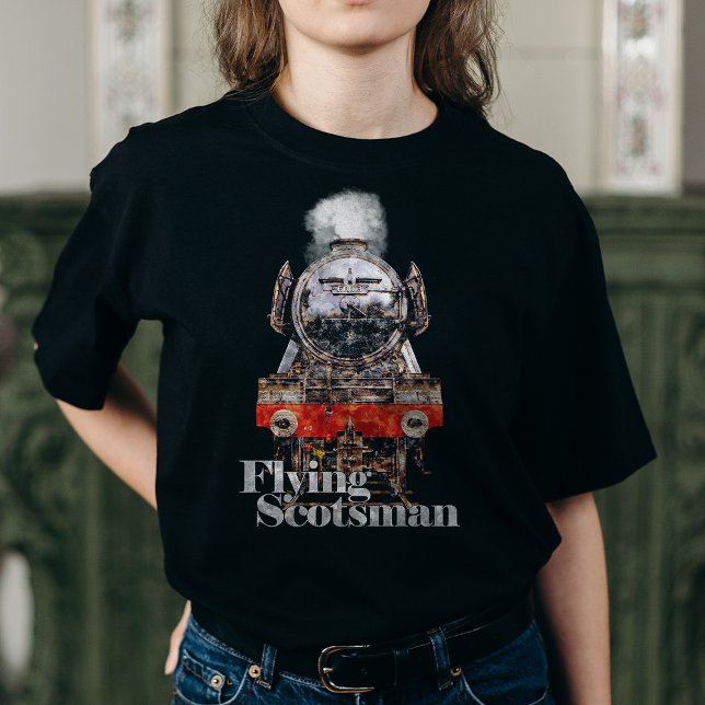 Flying Scotsman – Steam Locomotive Illustration T-Shirt (Creator Uploaded)