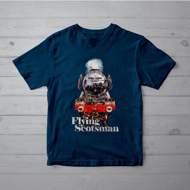 Flying Scotsman – Steam Locomotive Illustration T-Shirt (Creator Uploaded)