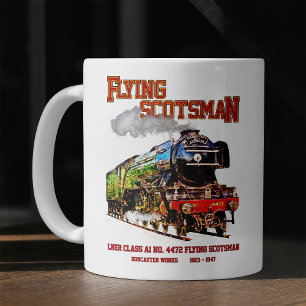 Flying Scotsman Steam Train English Locomotive  Coffee Mug