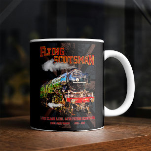 Flying Scotsman Steam Train English Locomotive  Coffee Mug