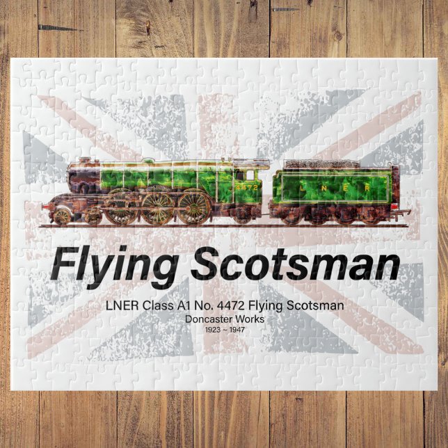 Flying Scotsman Steam Train English Locomotive  Jigsaw Puzzle (Creator Uploaded)