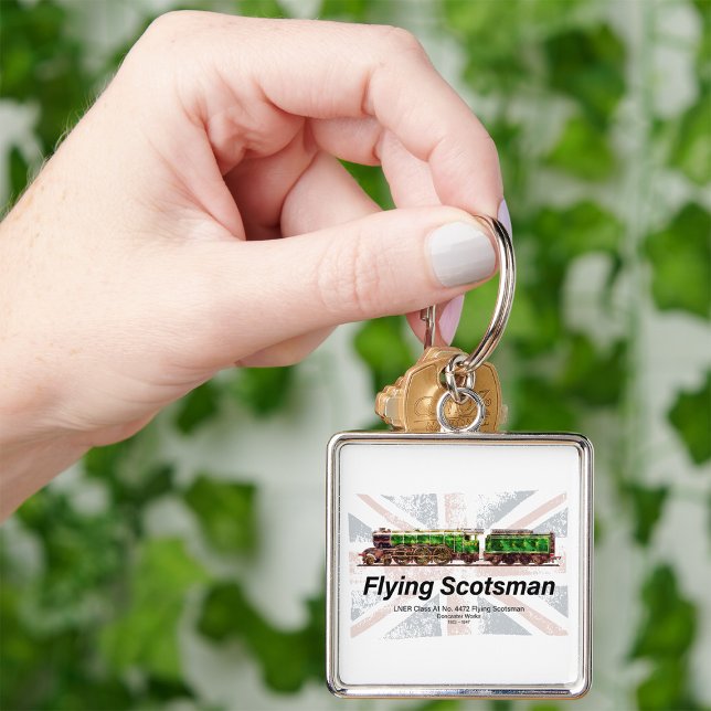 Flying Scotsman Steam Train English Locomotive  Key Ring (Creator Uploaded)