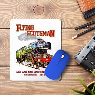 Flying Scotsman Steam Train English Locomotive  Mouse Pad