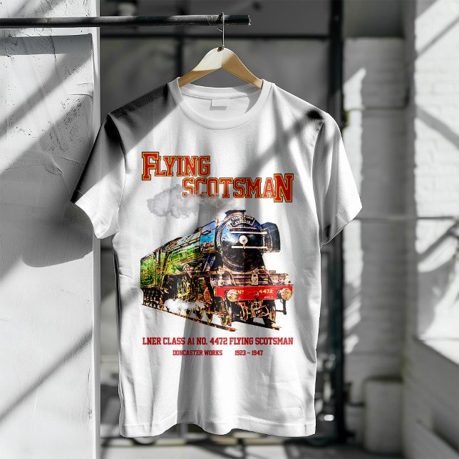 Flying Scotsman Steam Train English Locomotive  T-Shirt (Creator Uploaded)