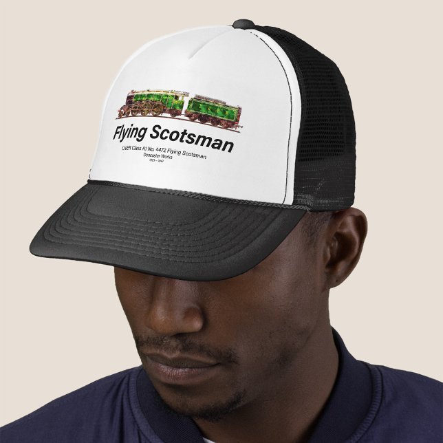 Flying Scotsman Steam Train English Locomotive  Trucker Hat (Creator Uploaded)