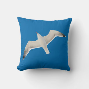 Flying seagull cushion