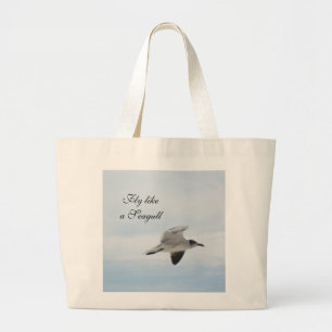 Flying Seagull Large Tote Bag