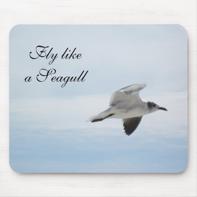 Flying Seagull Mouse Pad (Front)