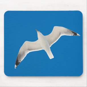 Flying seagull mouse pad