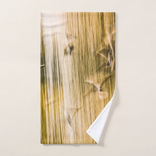 Flying seagulls - abstract hand towel