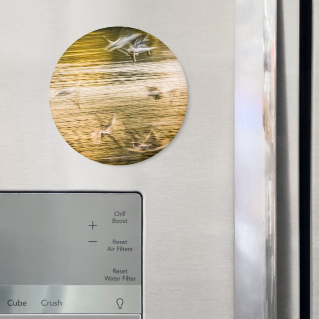 Flying seagulls - abstract magnet (In Situ (Fridge))