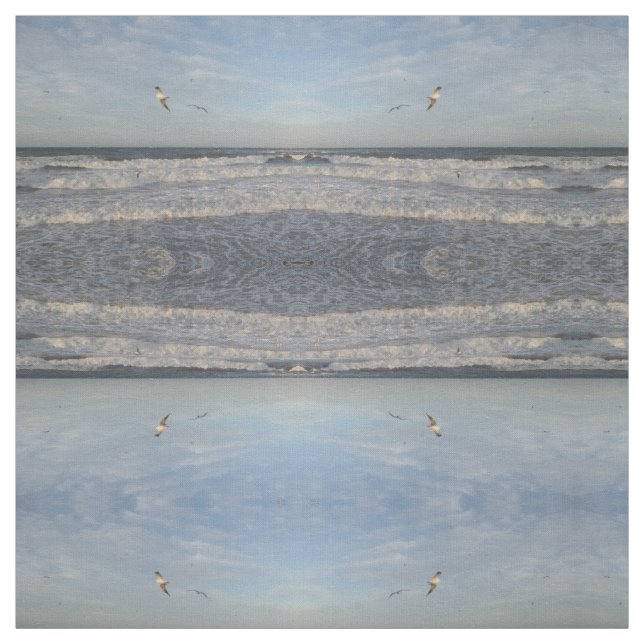 Flying Seagulls Fabric (Swatch)