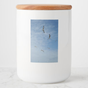 Flying Seagulls Food Container Label
