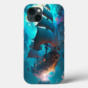 Flying Ship Fantasy Art iPhone 13 Case
