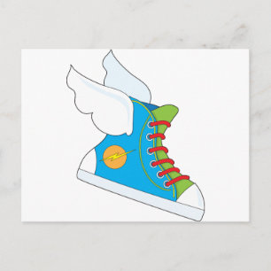 Flying Sneaker Postcard