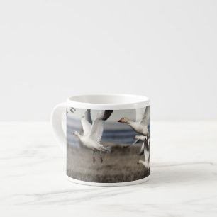 Flying Snow Geese Espresso Cup