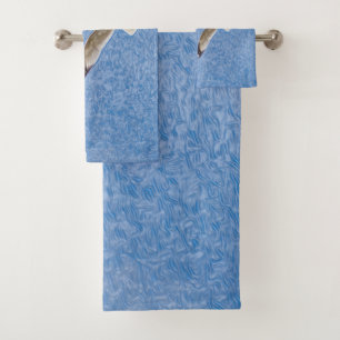 Flying Solo Seagull in the Sky Bath Towel Set