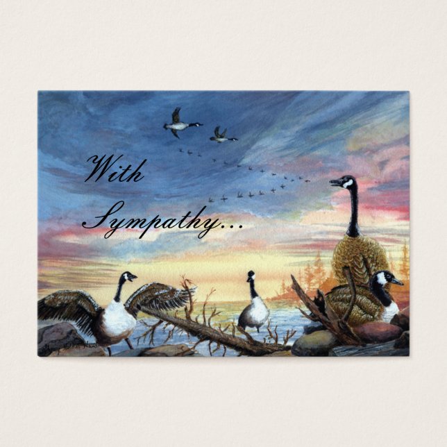 Flying South painting, With Sympathy... (Front)