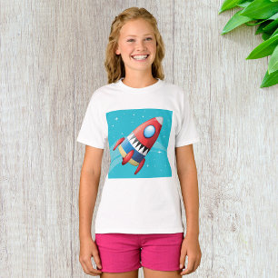 Flying Spaceship Girls T-Shirt