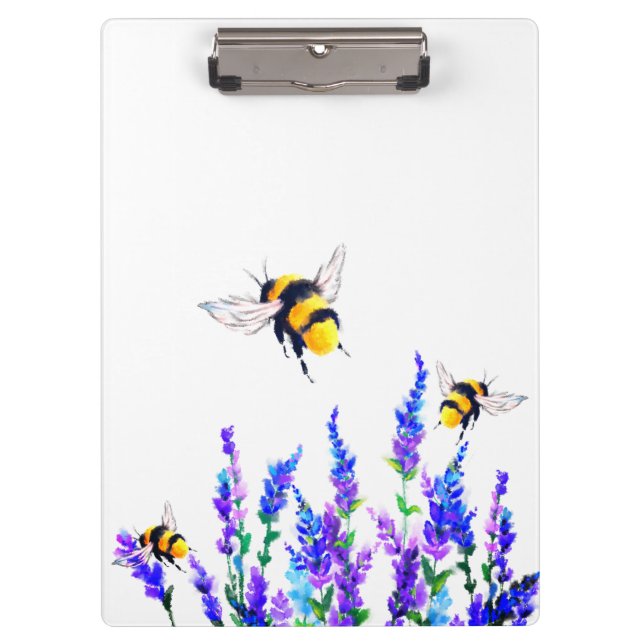 Flying Spring Bees Clipboard (Front)