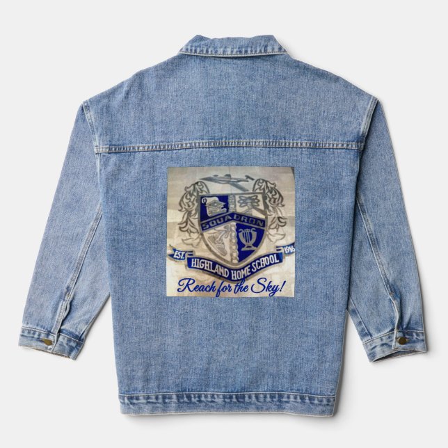 Flying Squadron Denim Jacket (Back)