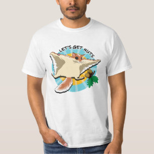 Flying Squirrel - Let's Get Nuts Men's T-Shirt