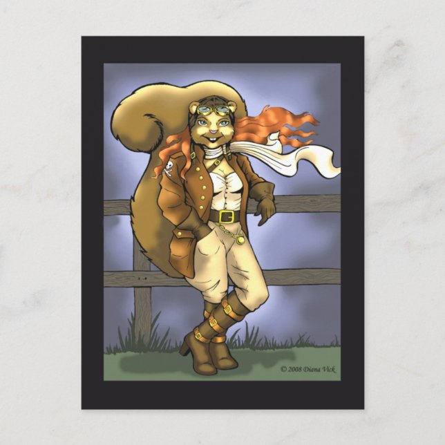 Flying Squirrel Postcard (Front)