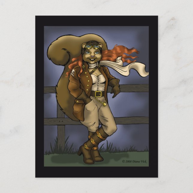Flying Squirrel Postcard (Front)