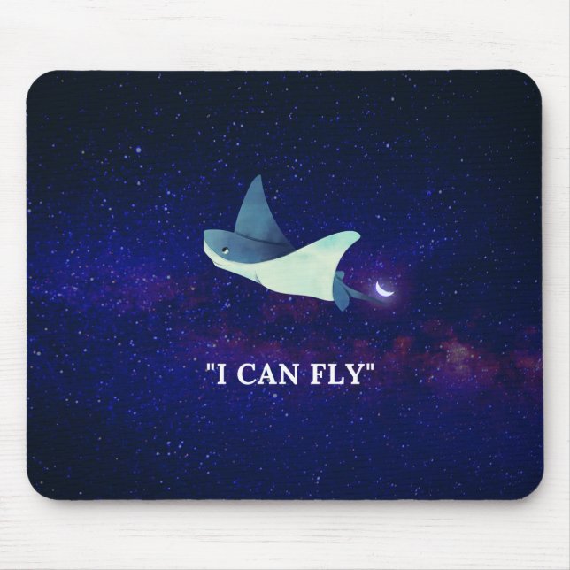 Flying Stingray Mouse Pad (Front)