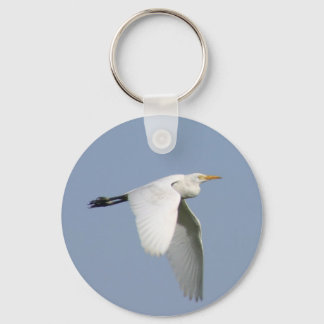 Flying stork key ring