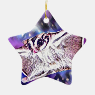 Flying Sugar Glider Ceramic Tree Decoration