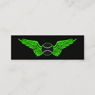 flying tennis ball mini business card