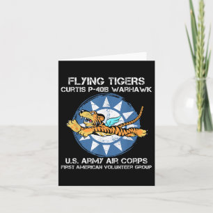 Flying Tigers Curtis P-40b Warhawk World War 2 Air Card