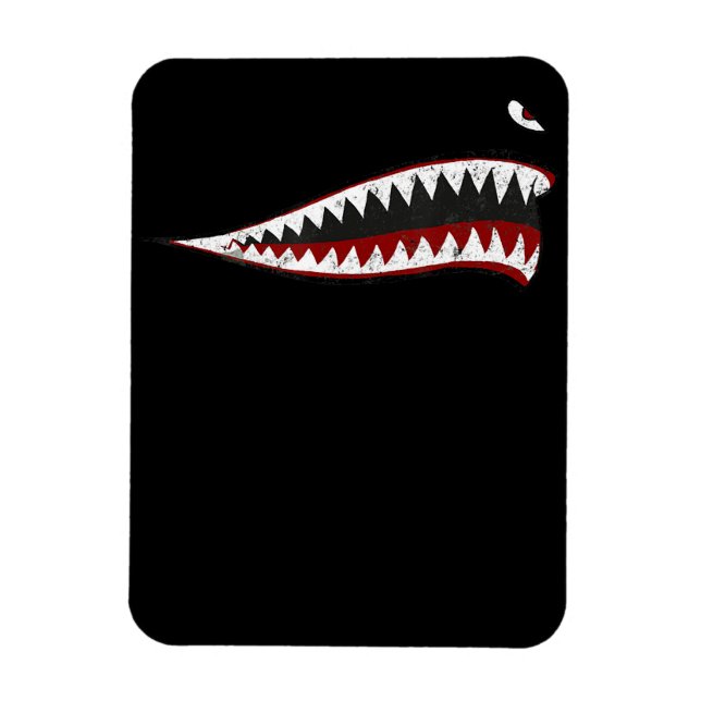 Flying Tigers Shark Mouth - Gifts For Shark Lover Magnet (Vertical)