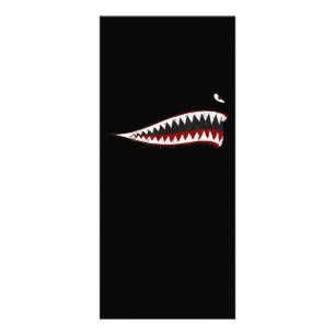 Flying Tigers Shark Mouth - Gifts For Shark Lover Rack Card