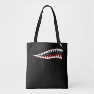 Flying Tigers Shark Mouth - Gifts For Shark Lover Tote Bag