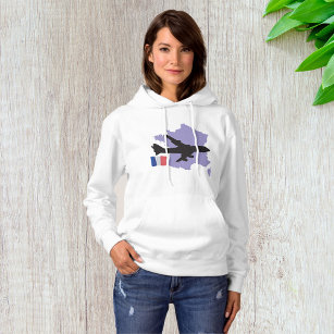 Flying To France Hoodie