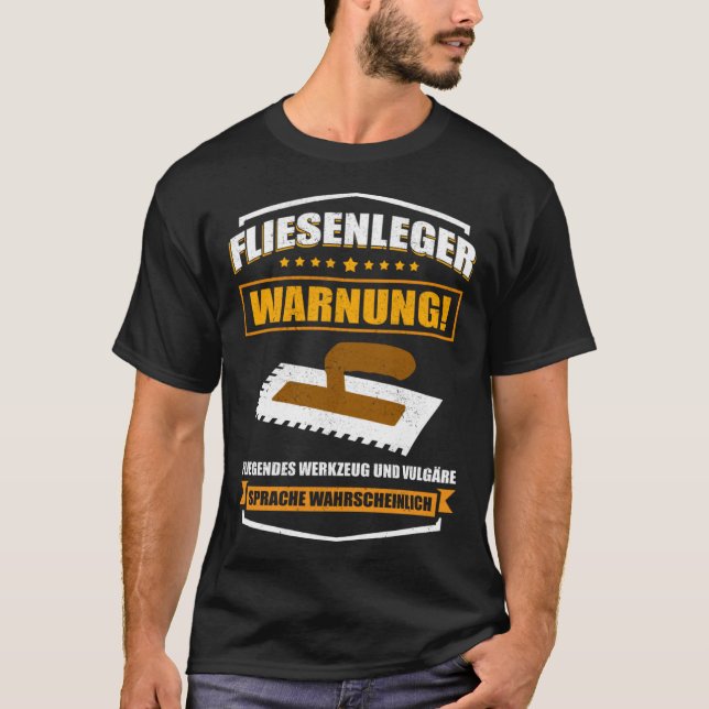 Flying tool and vulgary language professional tile T-Shirt (Front)