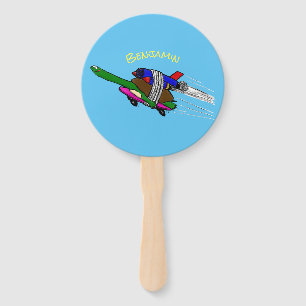 Flying tortoise hand fan