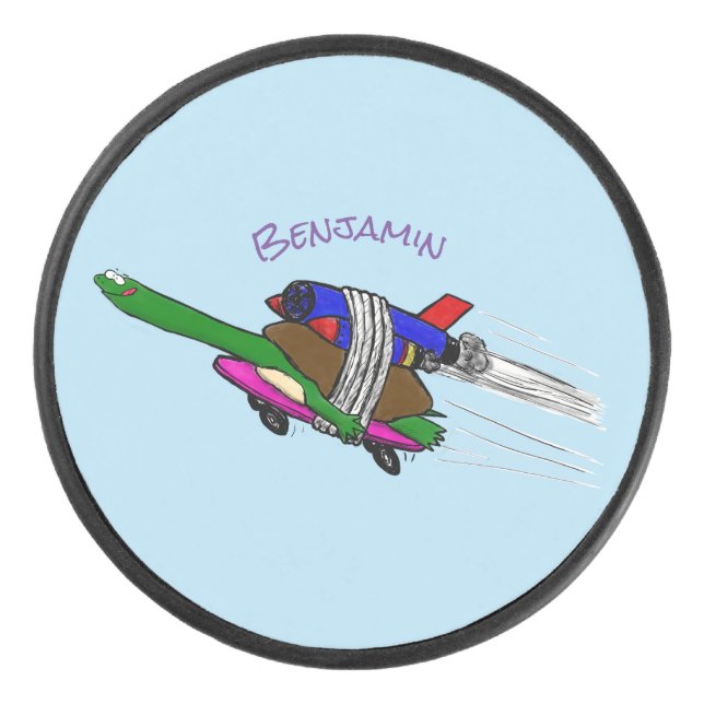 Flying tortoise hockey puck (Front)