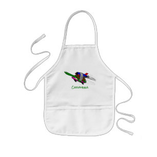 Flying tortoise kids apron