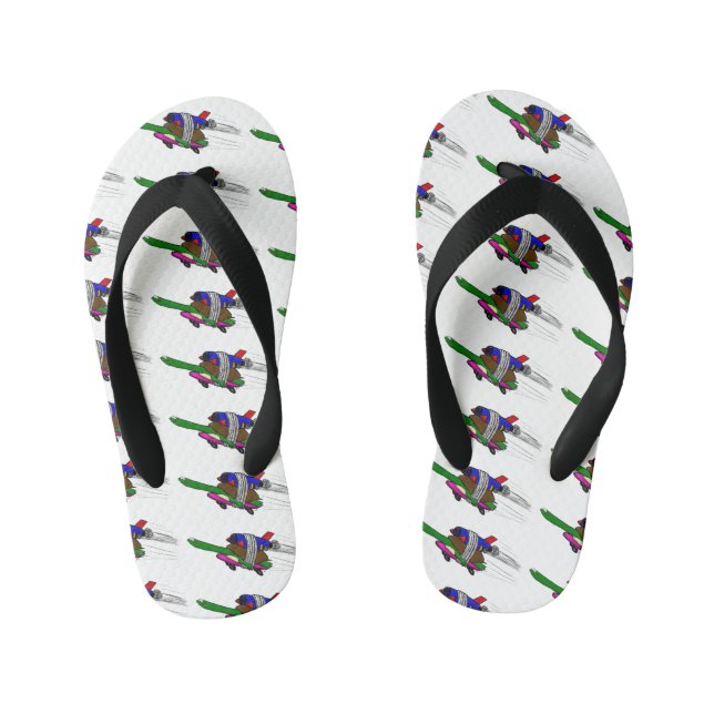 Flying tortoise kid's thongs (Footbed)