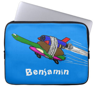 Flying tortoise laptop sleeve